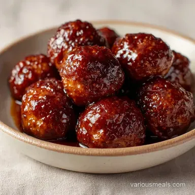 Oven Baked Bourbon Meatballs for 12