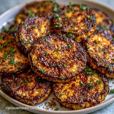 Oven Roasted Eggplant for 4 Servings Recipe Card