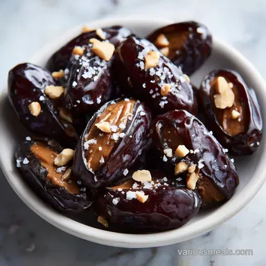 Paleo Snickers Dates in 70 Minutes Recipe Card