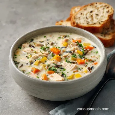 Panera Bread Chicken Wild Rice Soup: Creamy Copycat in 65 Minutes