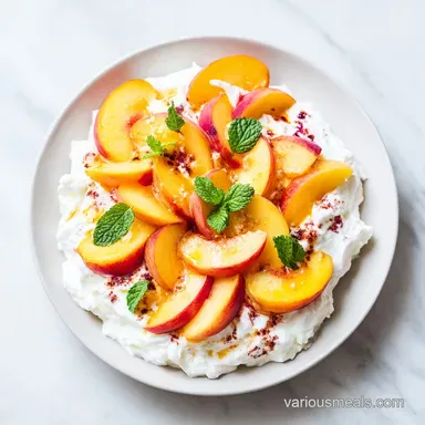 Peach Cheesecake Salad: Creamy Dessert with Fresh Peaches