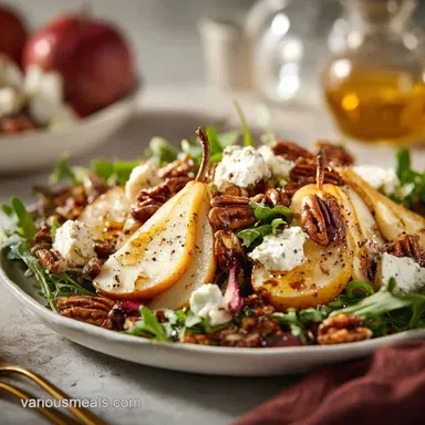 Pear Salad in 20 Minutes: Balsamic Pecan Salad Recipe
