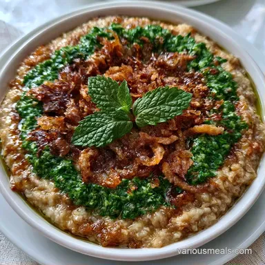 Persian Eggplant Dip for 4 Servings Recipe Card