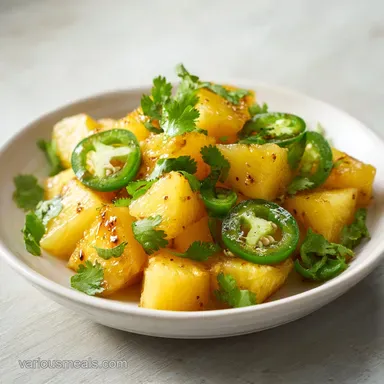 Pickled Pineapple with Jalape&ntilde;o Recipe Card