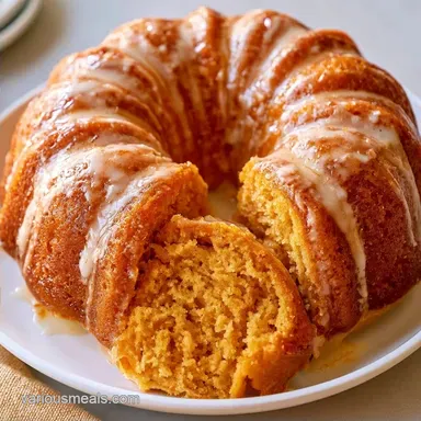 Pumpkin Bundt Cake for 12 Servings