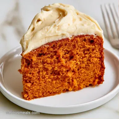 Pumpkin Dream Cake for 12 Servings Recipe Card