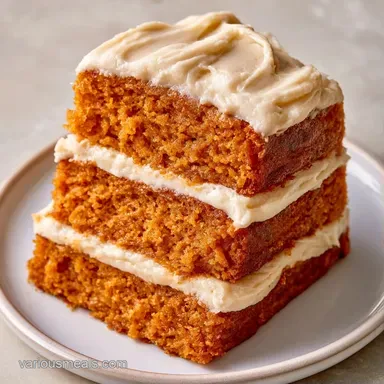 Pumpkin Layer Cake for 15 Servings Recipe Card