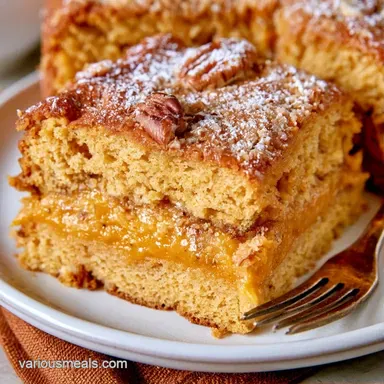 Pumpkin Layer Magic Cake in 75 Minutes Recipe Card