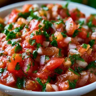 Quick Salsa in 5 Minutes Recipe Card