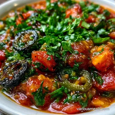 Quick Roasted Tomato Salsa in 25 Minutes Recipe Card