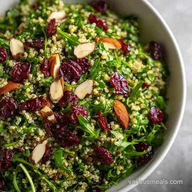 Quinoa Arugula Salad with Chickpeas