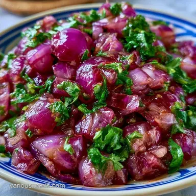 Red Onion Salsa for 6 Servings