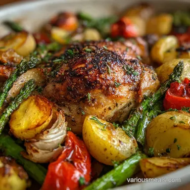 one pan roasted chicken and vegetables: Oven-Only