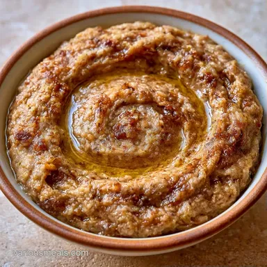 Eggplant Roasted Dip with Tahini Recipe Card