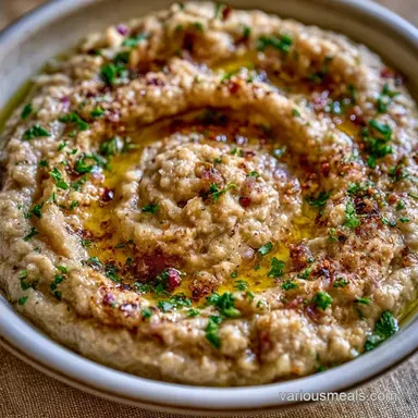 Eggplant Roasted Dip with Tahini