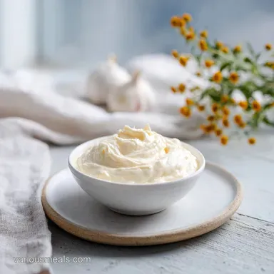 Roasted Garlic Aioli Recipe for 8 Servings Recipe Card