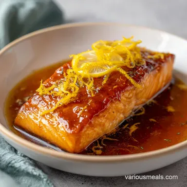 Salmon Honey Lemon Marinade with Garlic