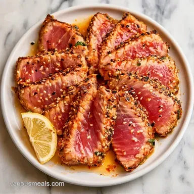 Seared Ahi Tuna in 13 Minutes Recipe Card