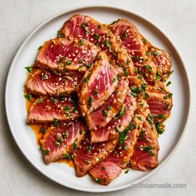 Sesame Ginger Ahi Tuna in 30 Minutes Recipe Card