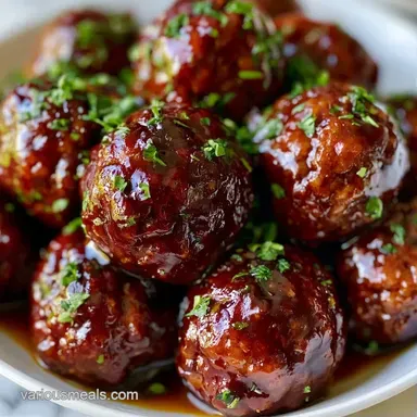 Simple Bourbon Meatball Glaze in 25 Mins Recipe Card