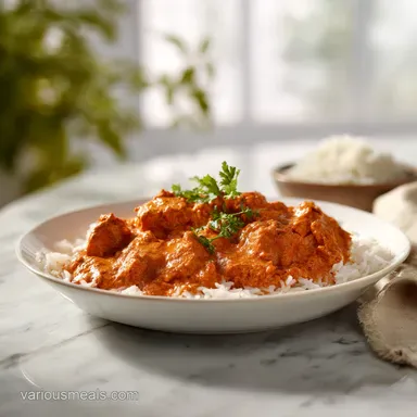 Slow Cooker Butter Chicken: Silky Indian Dish for 6 Servings