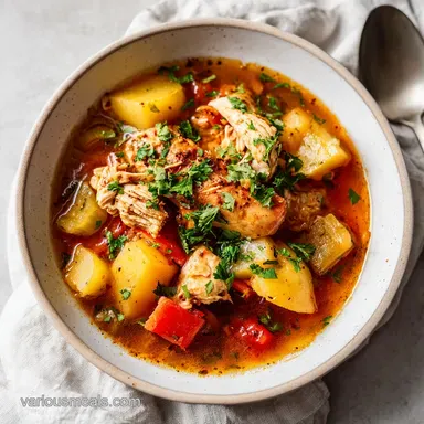 Slow Cooker Chicken Stew for 6 Servings with Tender Vegetables