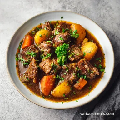 Slow Cooker Lamb Stew for 6 Servings: Tender and Silky