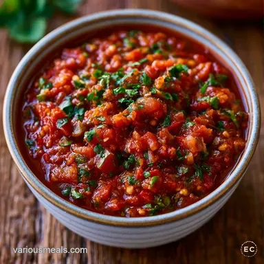 Salsa Roja with Dried Chiles Recipe Card