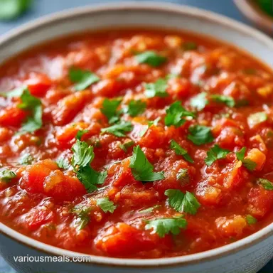 Tomato Salsa in 5 Minutes Recipe Card