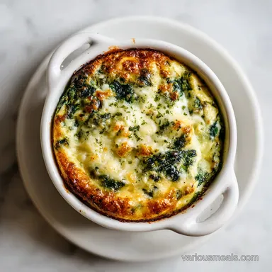Spinach Ricotta Brunch Bake for 8 Servings Recipe Card
