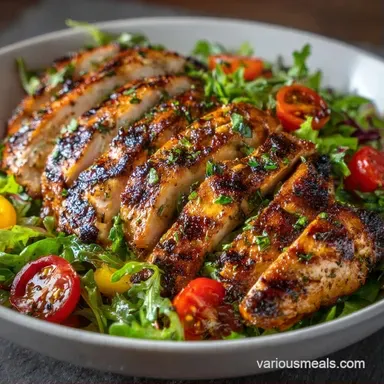 Summer Chicken Salad Recipe: Grilled Recipe Card