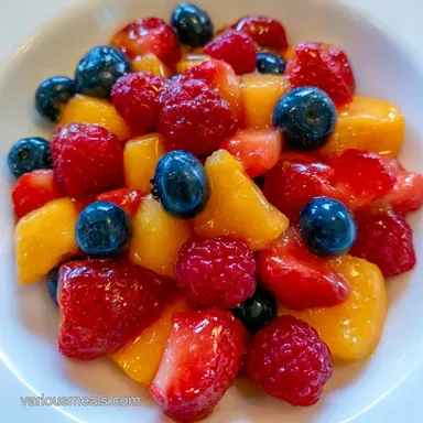 Summer Peach Fruit Salad in 15 Minutes
