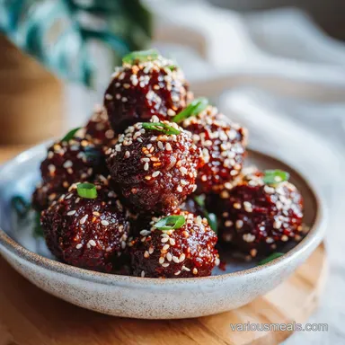 Korean Meatballs in 40 Minutes: Tender & Sticky Recipe Card