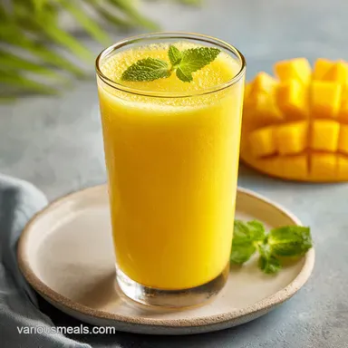 Mango Lemonade in 10 Minutes: A Velvety Tropical Refreshment