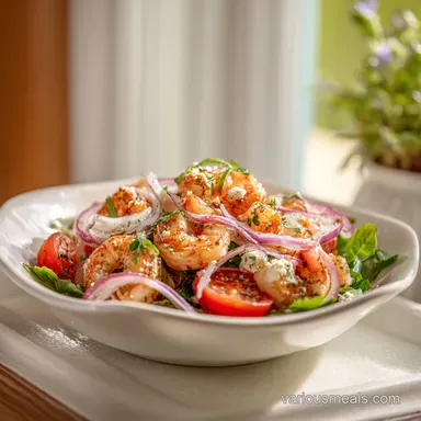 Shrimp Salad Recipe with Citrus Yogurt Dressing for 4 Servings