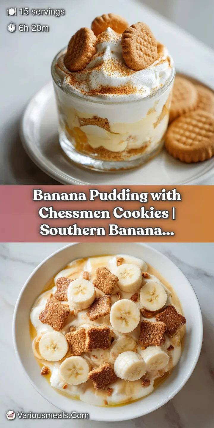 Close-up of smooth, pale yellow pudding with swirls of whipped cream and a golden cookie crumb.