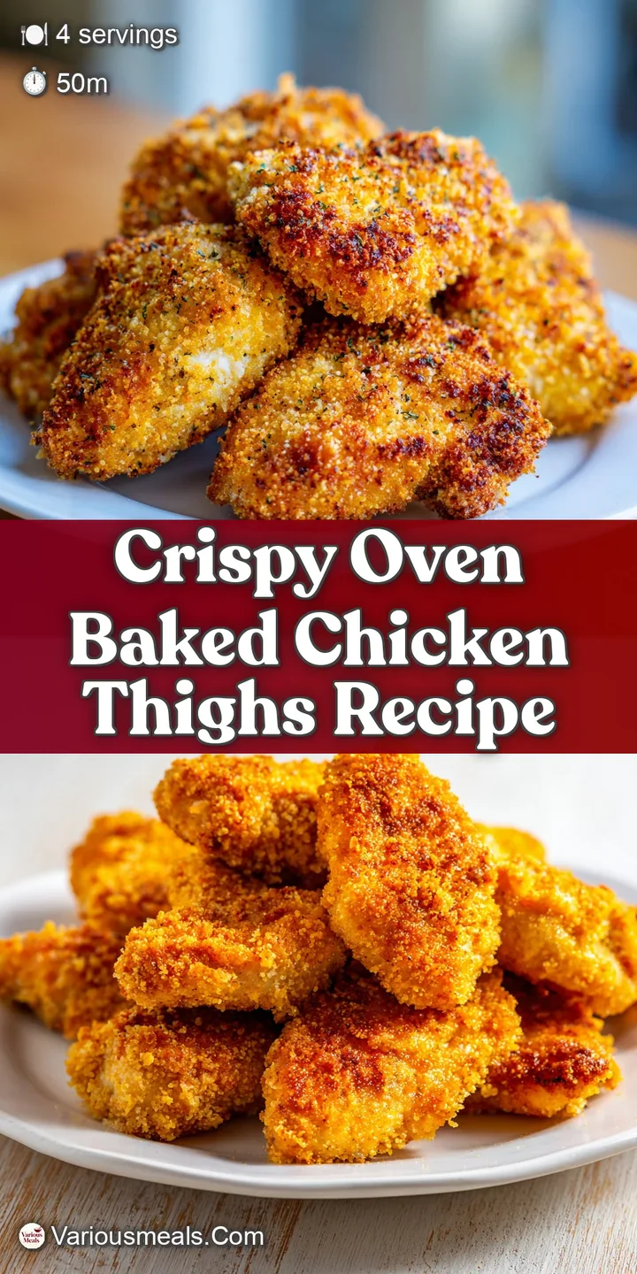 Close-up of juicy baked chicken; skin is deeply browned and glistening with flavorful rendered fat. Herbs add flecks of gr...