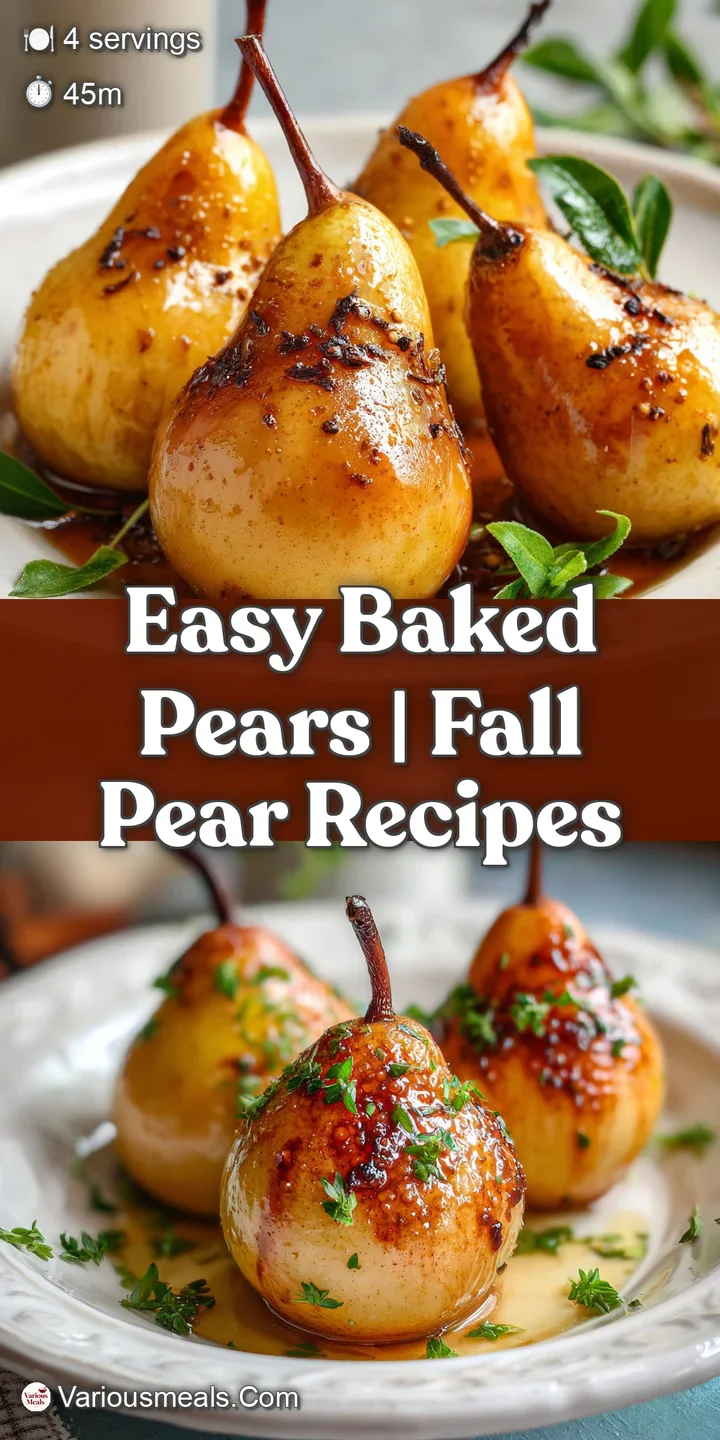 Close-up of a baked pear showing its tender, wrinkled skin and the glistening, syrupy interior, hinting at warm, comfortin...