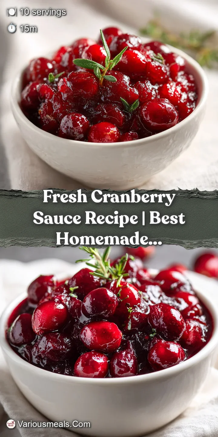 Close-up of bubbling, deep red cranberries in sauce, studded with bright orange zest.