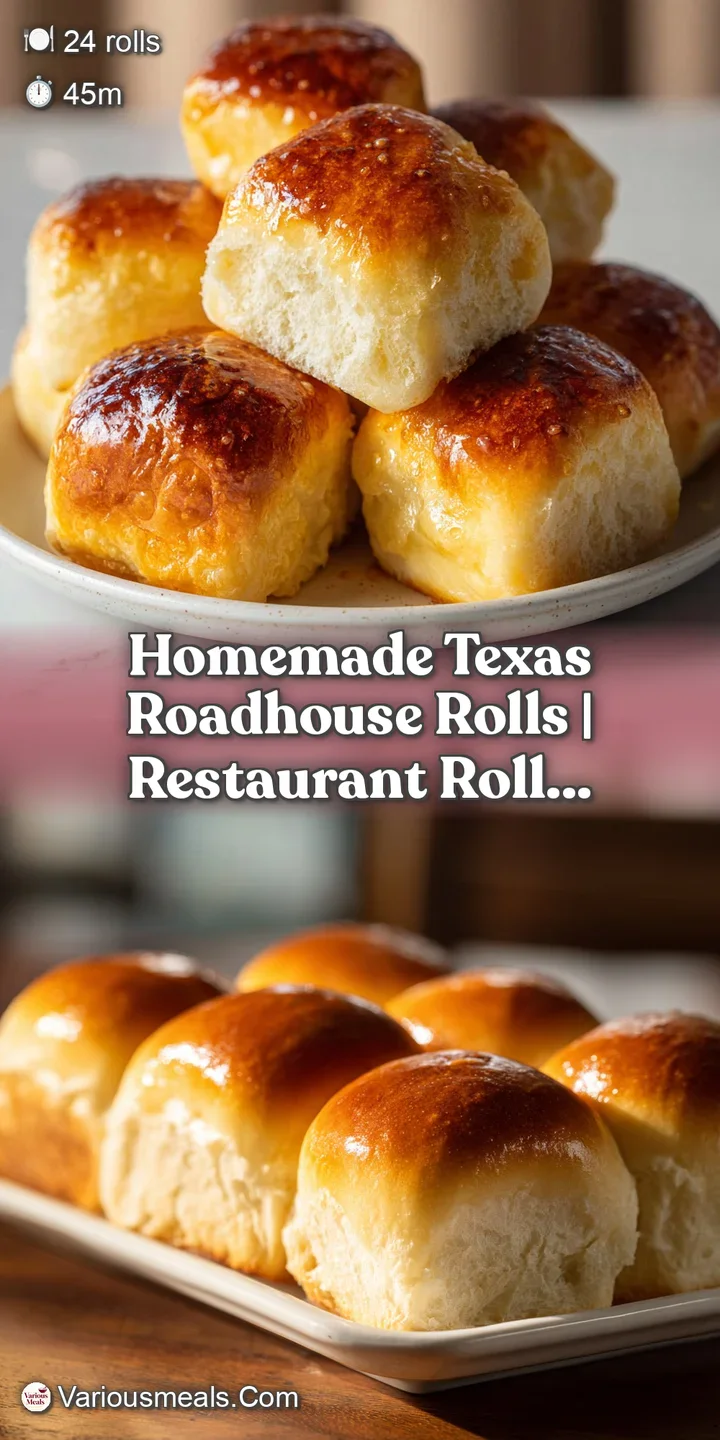 Close-up of a single, pillowy roll with a slightly browned crust, glistening with melted honey butter. Irresistibly soft t...