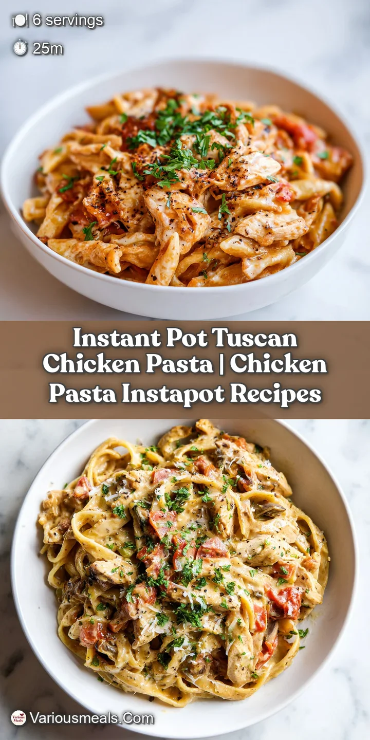 Close-up of succulent chicken pieces and al dente pasta bathed in a rich, creamy sauce with vibrant red tomatoes.