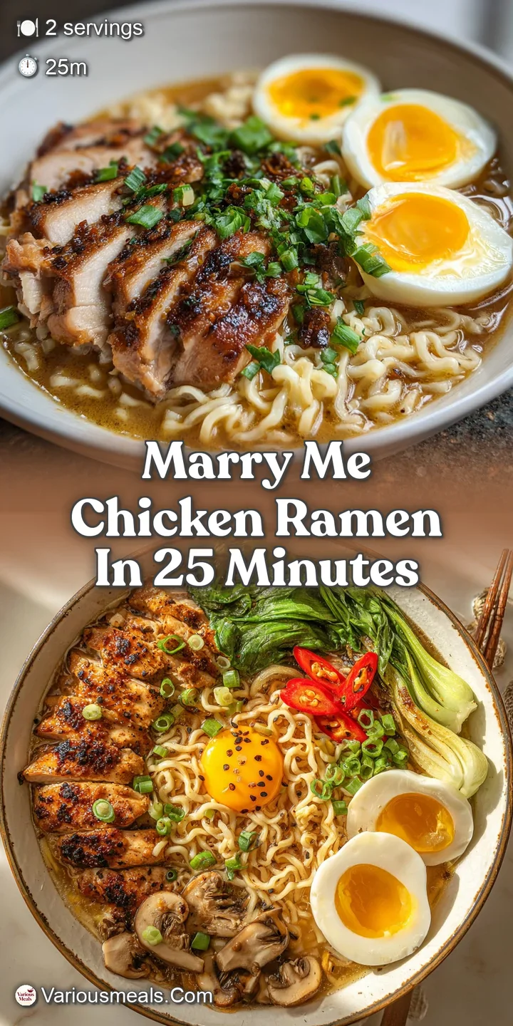 Close-up of creamy, rich chicken ramen. Focus on the texture of the noodles, chicken, and flavorful sauce. Steam rising.