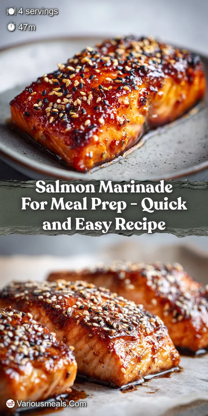 Extreme close-up of a glistening, caramelized salmon fillet topped with sliced green onions and golden sesame seeds.