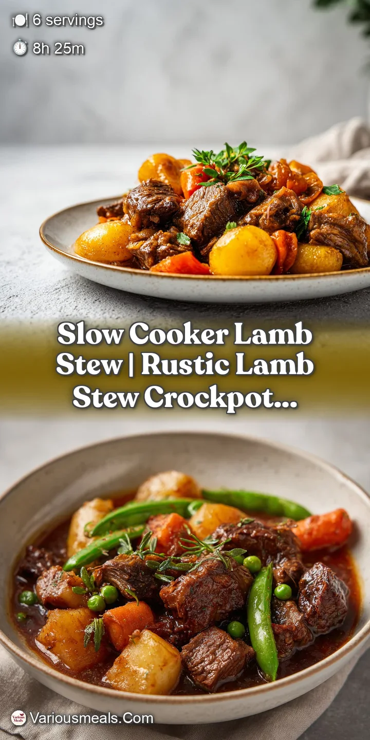 Close-up of succulent lamb pieces and vibrant carrots in a thick, savory stew, promising warmth.