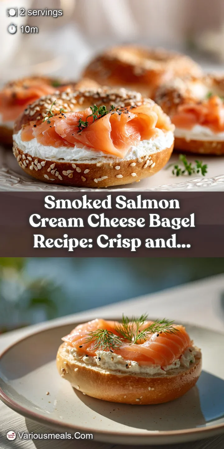 Close-up of a bagel bite: Flaky salmon, smooth cream cheese, and sharp red onion create an irresistible textural contrast.