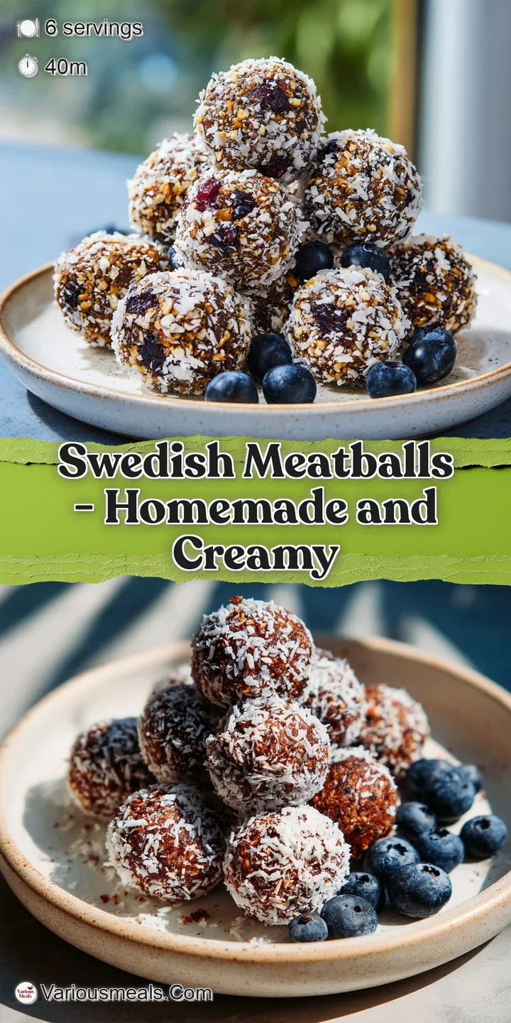 Close-up of a fork lifting a juicy meatball from a luscious, velvety sauce.