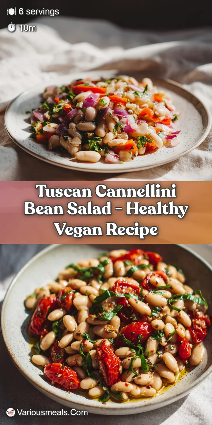 Creamy cannellini beans glistening with olive oil, studded with finely chopped parsley and slivers of red onion.