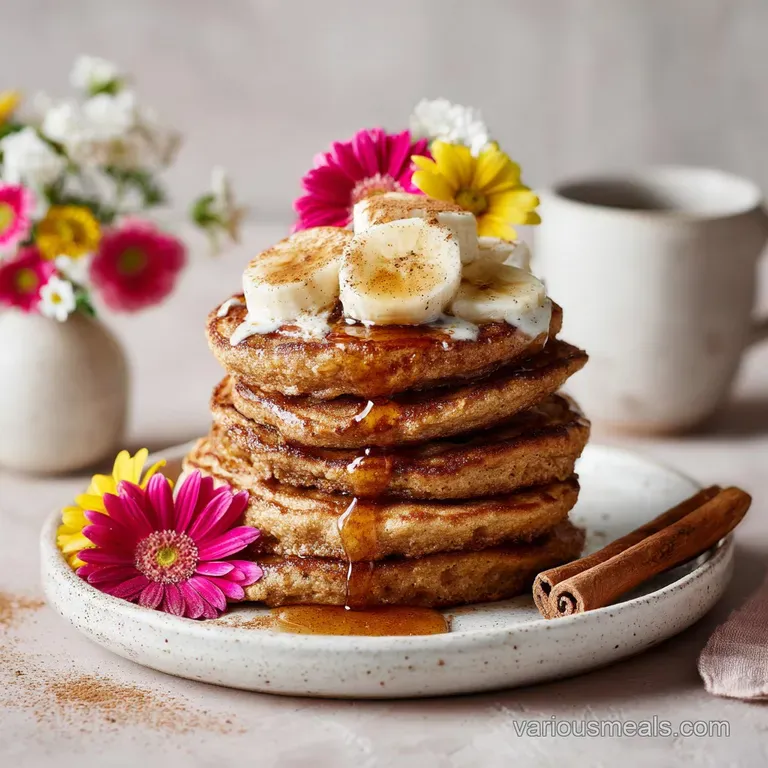 3 Ingredient Banana Pancake with Cinnamon