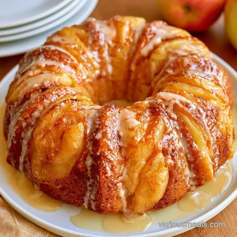 Moist Apple Bundt Cake with Cinnamon
