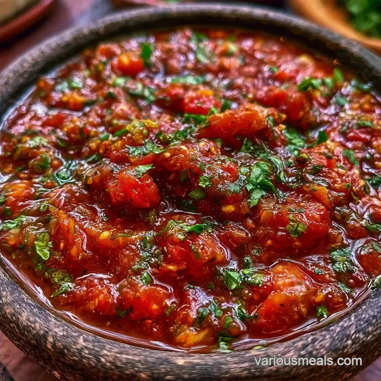 Smoky Authentic Mexican Salsa Roja